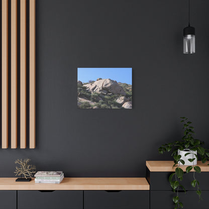 Ancient Rocks in Desert Landscape - Unique Frameless Canvas Wall Art - Art By Earth