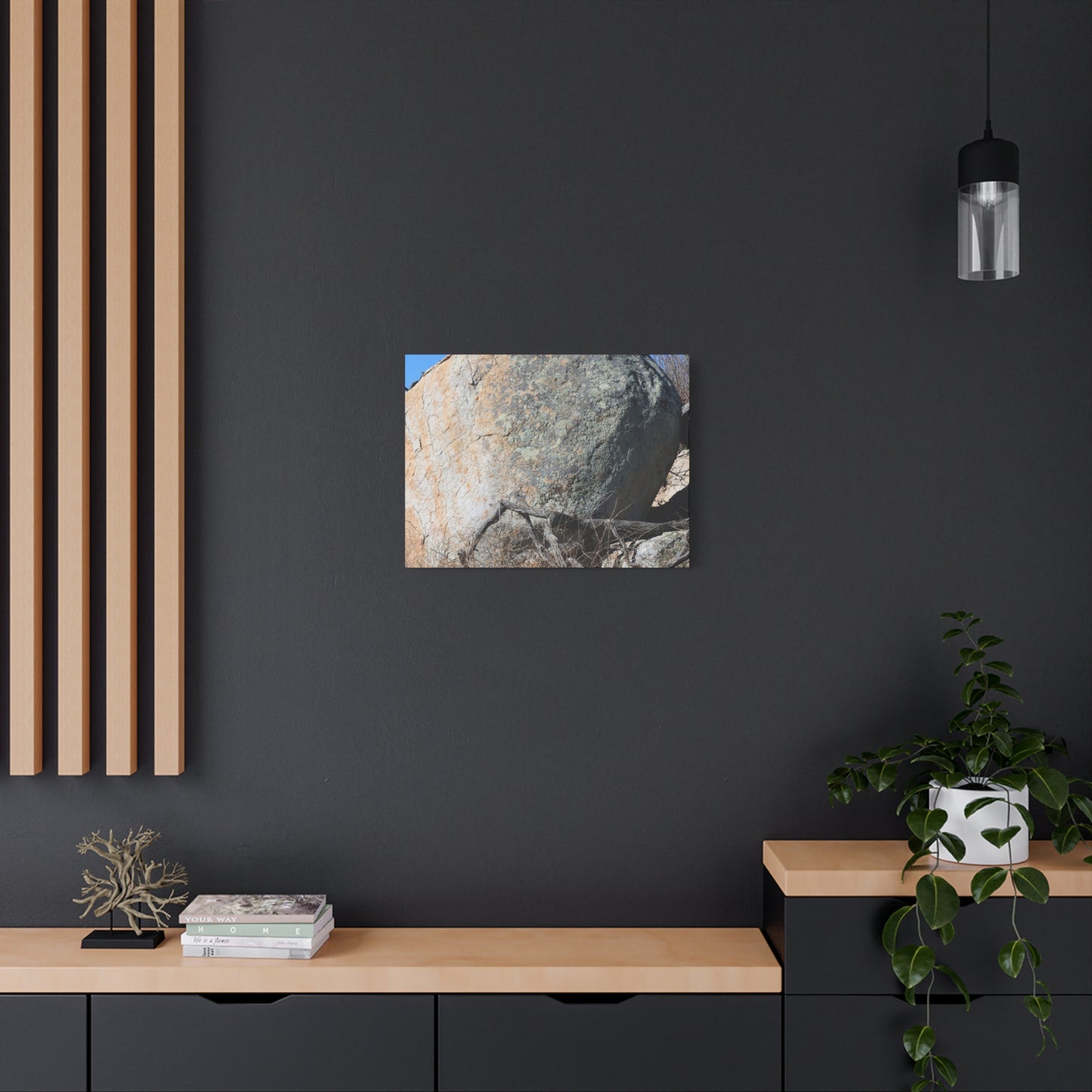 Boulder's Solitude - Unique Stretched Canvas Wall Art - Art By Earth
