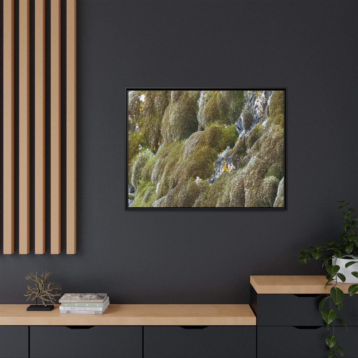 Moss Symphony - Unique Stretched Canvas Wall Art