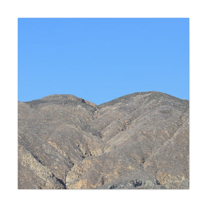 Dusty Peaks of Silence - Unique Frameless Canvas Wall Art - Art By Earth
