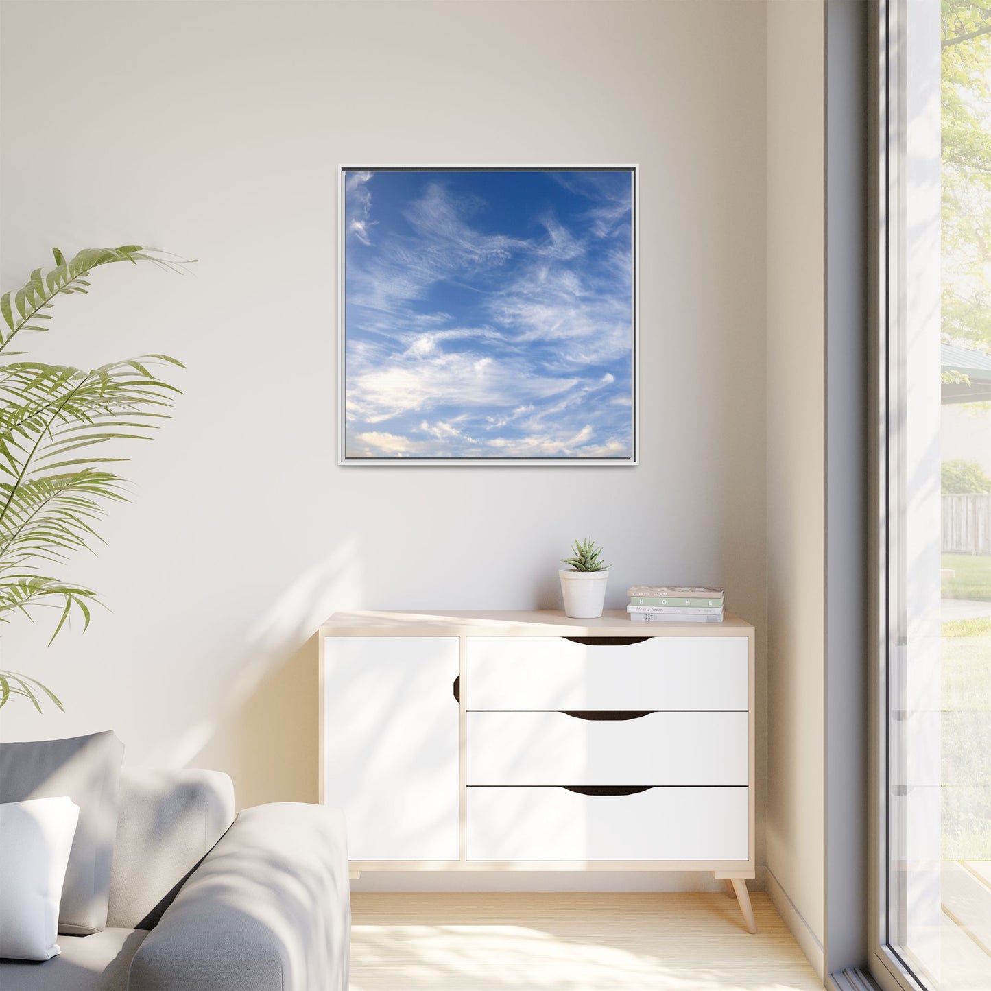 Ethereal Blue Tapestry - Unique Stretched Canvas Wall Art - Art By Earth