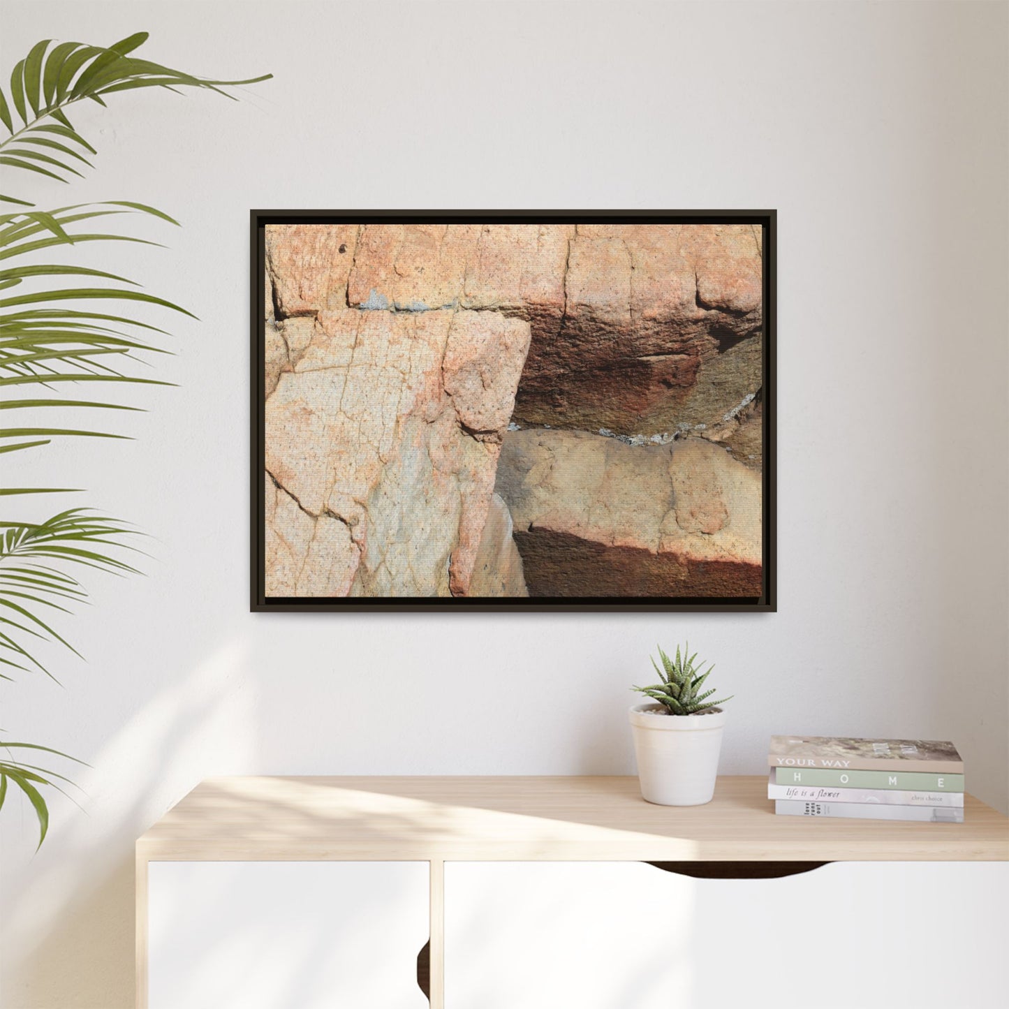 Fractured Stone - Unique Stretched Canvas Wall Art - Art By Earth