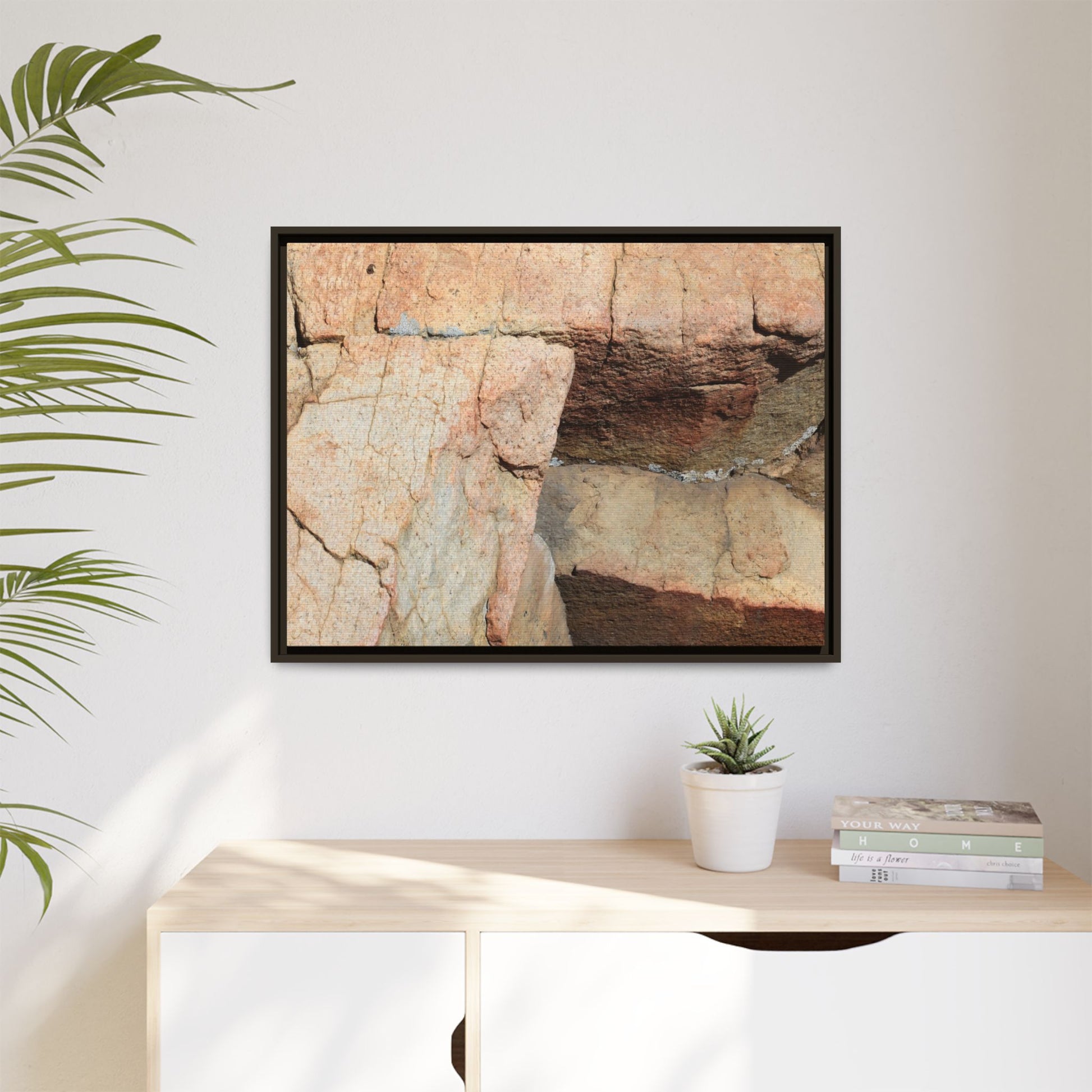 Fractured Stone - Unique Stretched Canvas Wall Art - Art By Earth