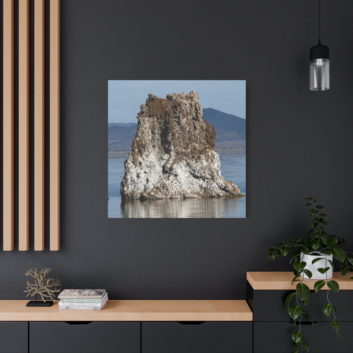 Monolith of Stillness - Unique Frameless Canvas Wall Art