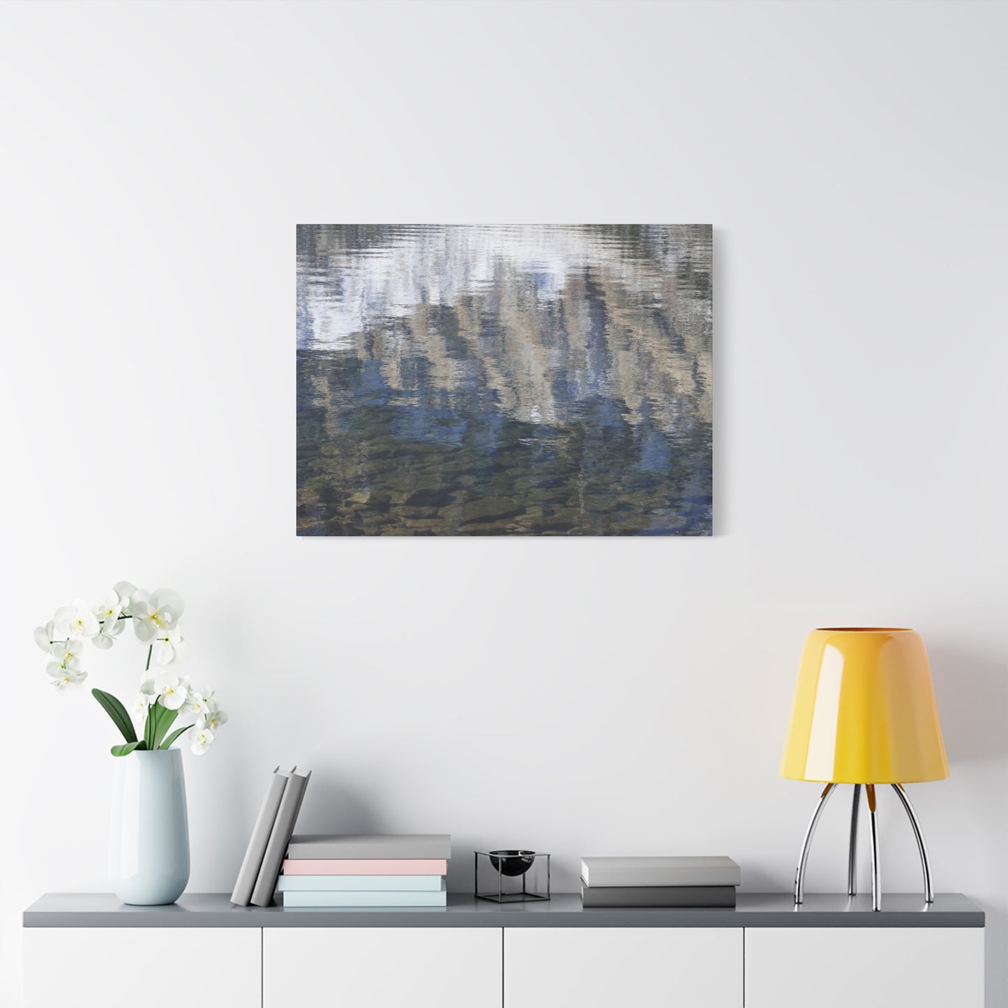 Ripples of Reflection - Unique Frameless Canvas Wall Art