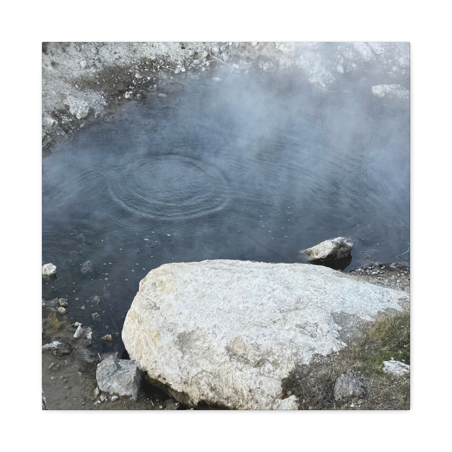 Echoes of Stone and Mist - Unique Frameless Canvas Wall Art