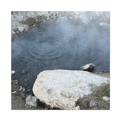 Echoes of Stone and Mist - Unique Frameless Canvas Wall Art