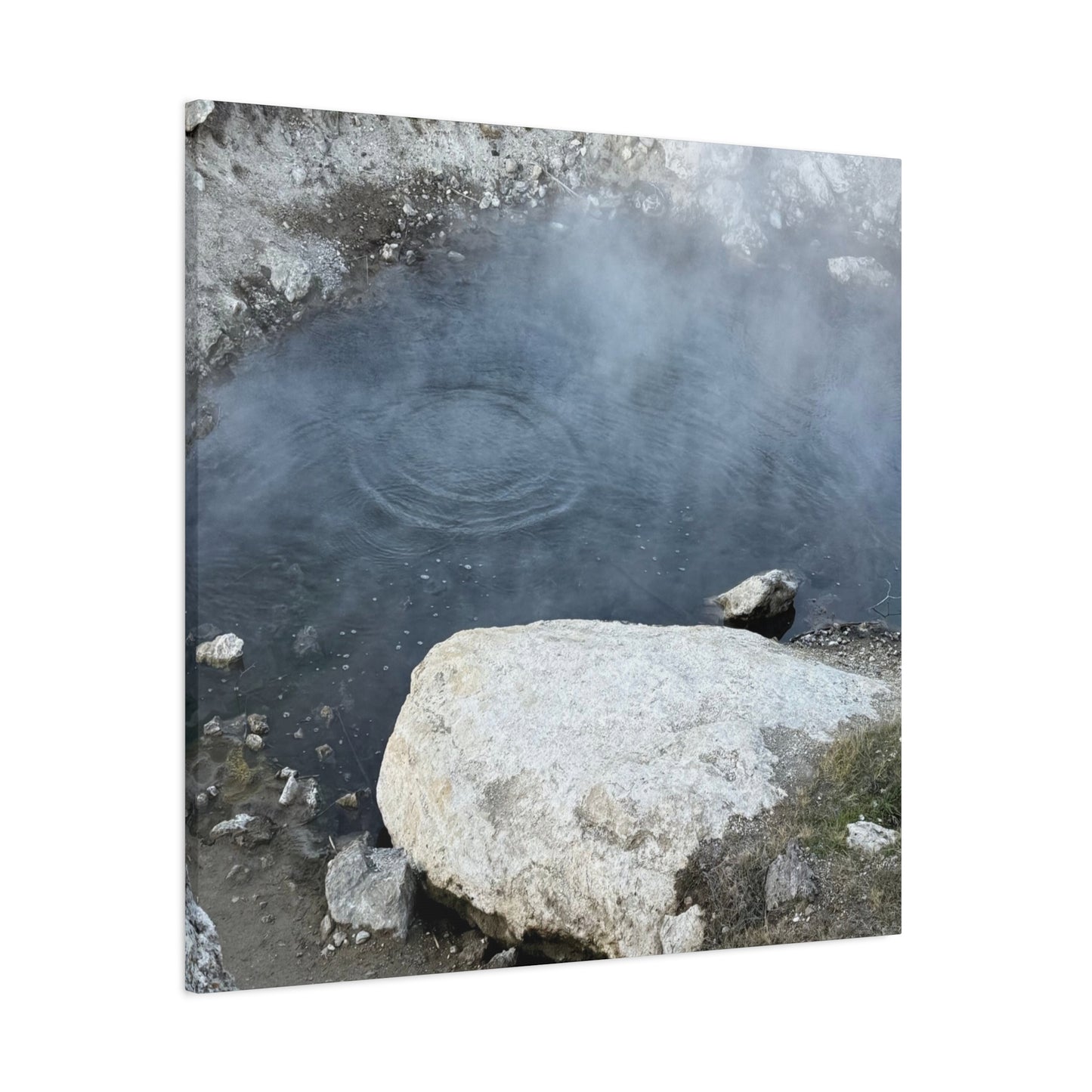 Echoes of Stone and Mist - Unique Frameless Canvas Wall Art