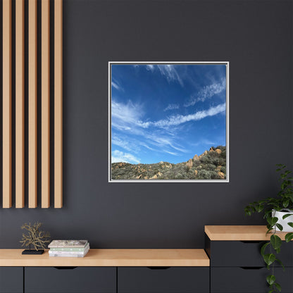 Arid Landscape with Rocky Outcrops - Unique Stretched Canvas Wall Art