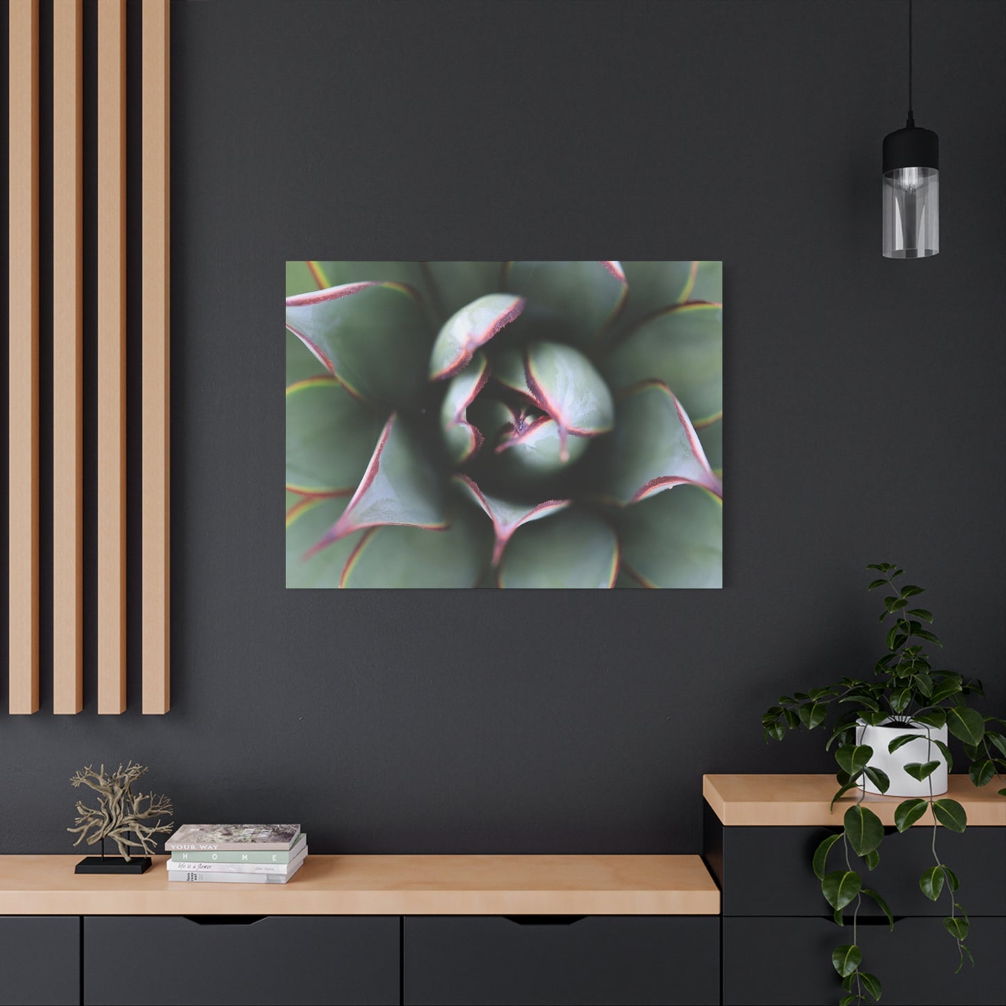 Emerald Spiral - Unique Frameless Canvas Wall Art - Art By Earth