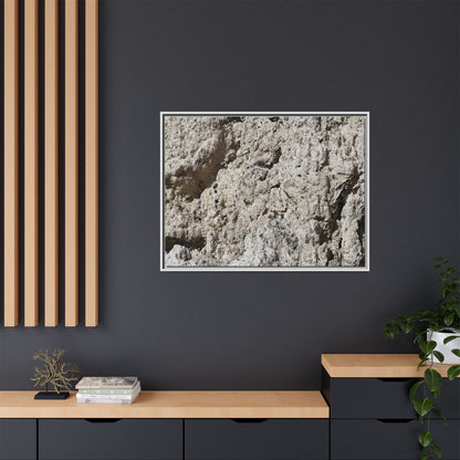 Weathered Stone Whispers - Unique Stretched Canvas Wall Art