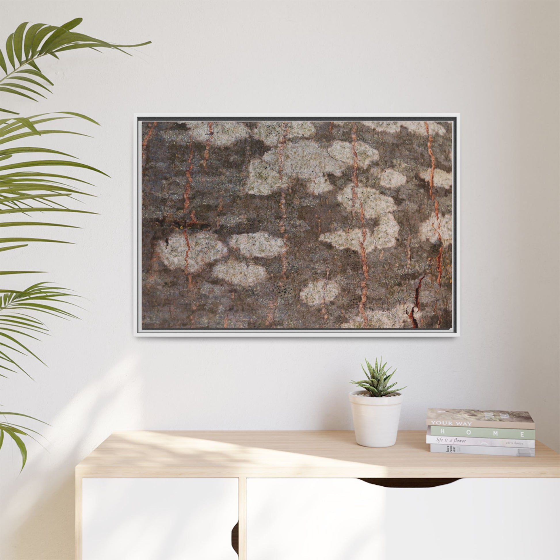 Lichen's Legacy - Unique Stretched Canvas Wall Art - Art By Earth
