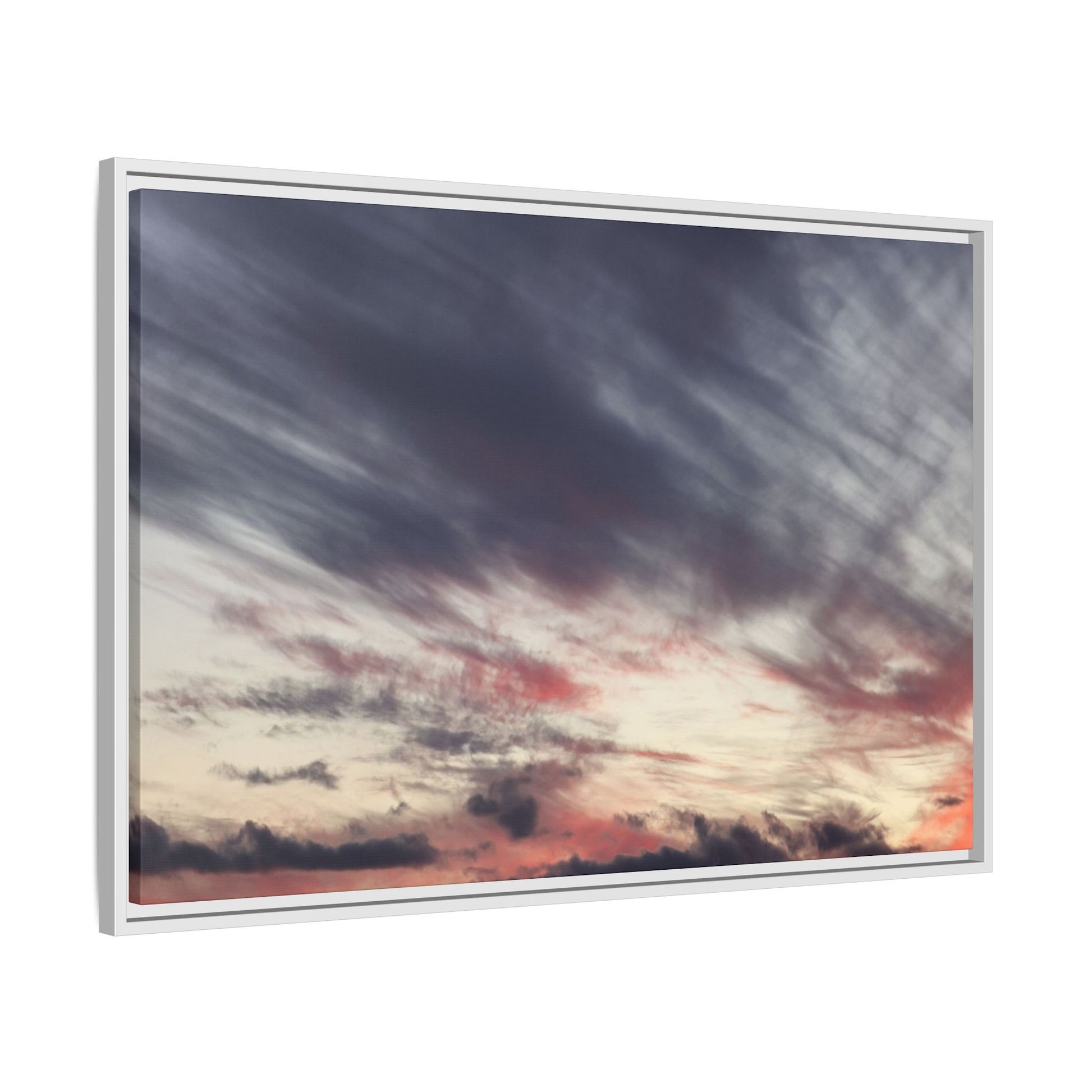 Fiery Sky at Dusk - Unique Stretched Canvas Wall Art - Art By Earth