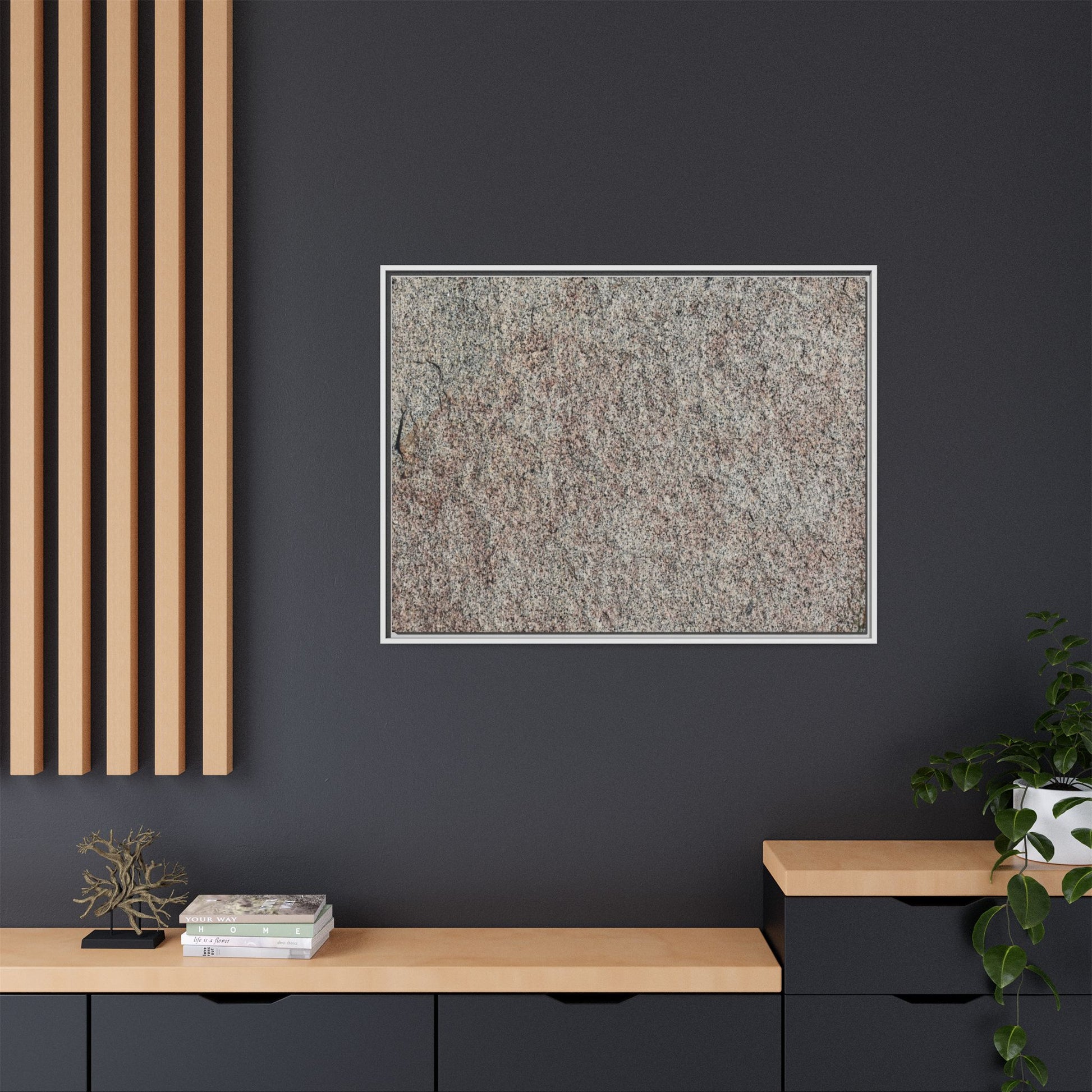 Granular Whispers - Unique Stretched Canvas Wall Art - Art By Earth