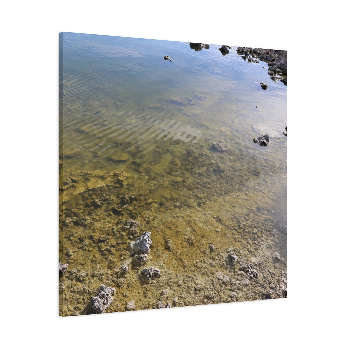 Tide's Quiet Breath - Unique Frameless Canvas Wall Art