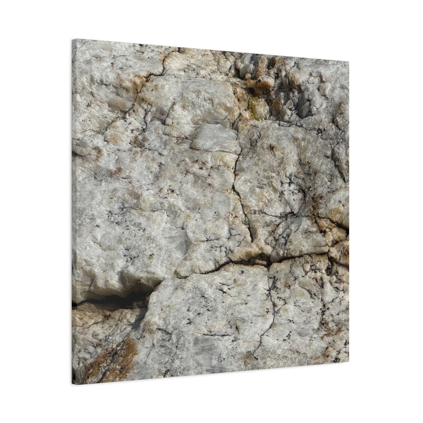 Ancient Rock Face - Unique Frameless Canvas Wall Art - Art By Earth