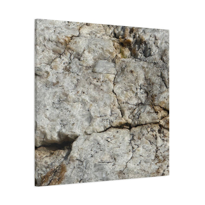 Ancient Rock Face - Unique Frameless Canvas Wall Art - Art By Earth