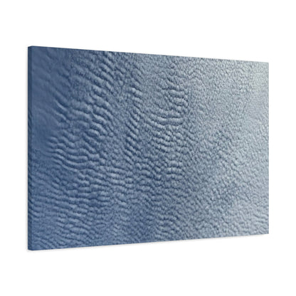 Rippling Echoes of Cerulean Stillness - Unique Frameless Canvas Wall Art - Art By Earth