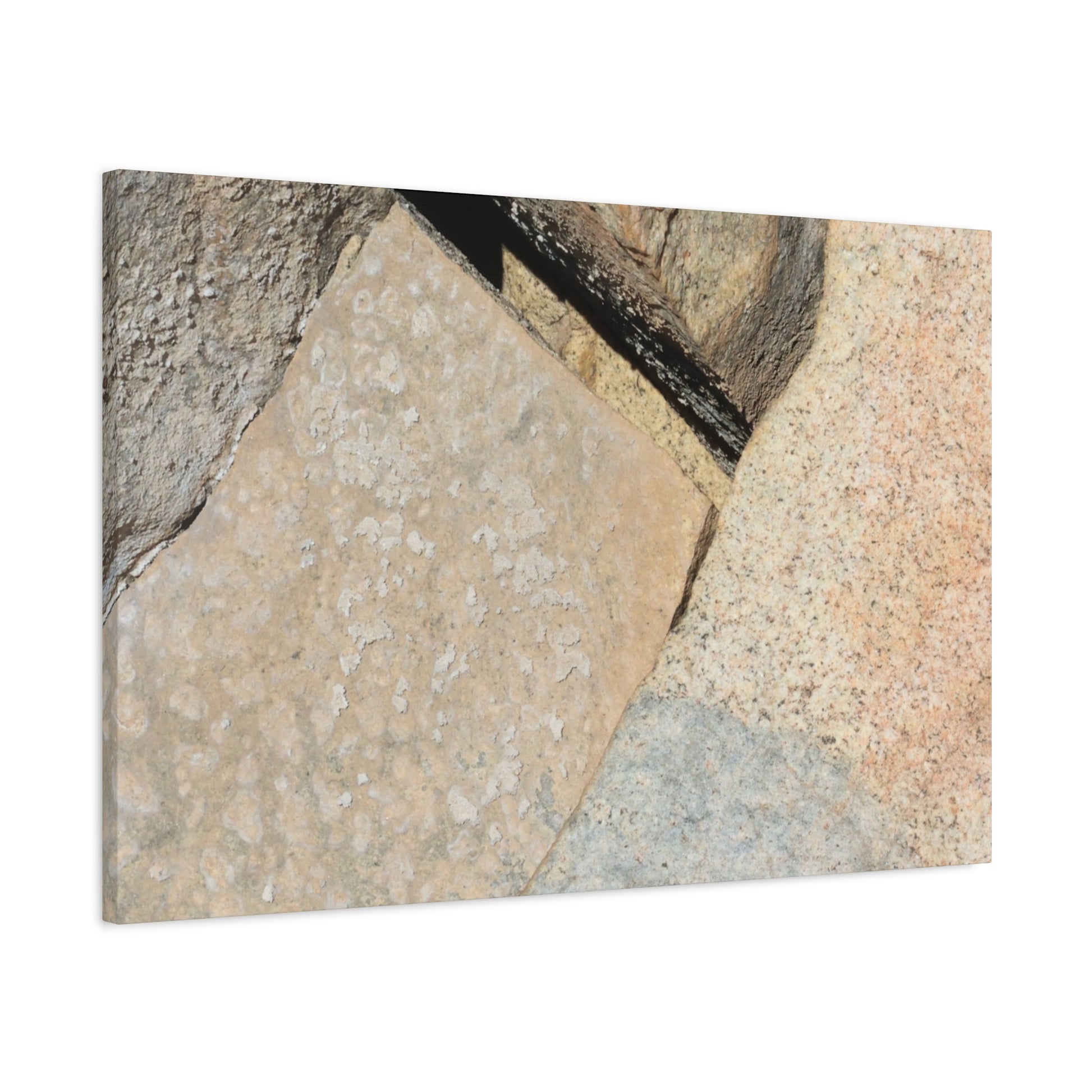 Stone Fragments - Unique Frameless Canvas Wall Art - Art By Earth