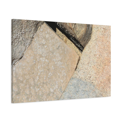 Stone Fragments - Unique Frameless Canvas Wall Art - Art By Earth