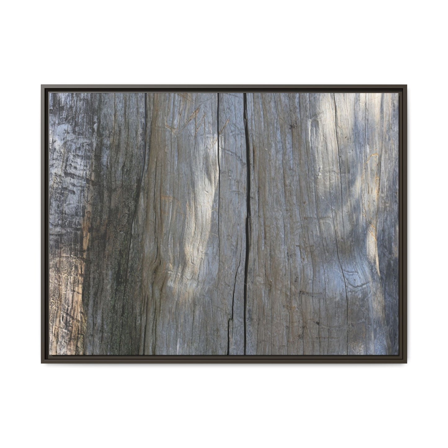 Weathered Wood Surface - Unique Stretched Canvas Wall Art