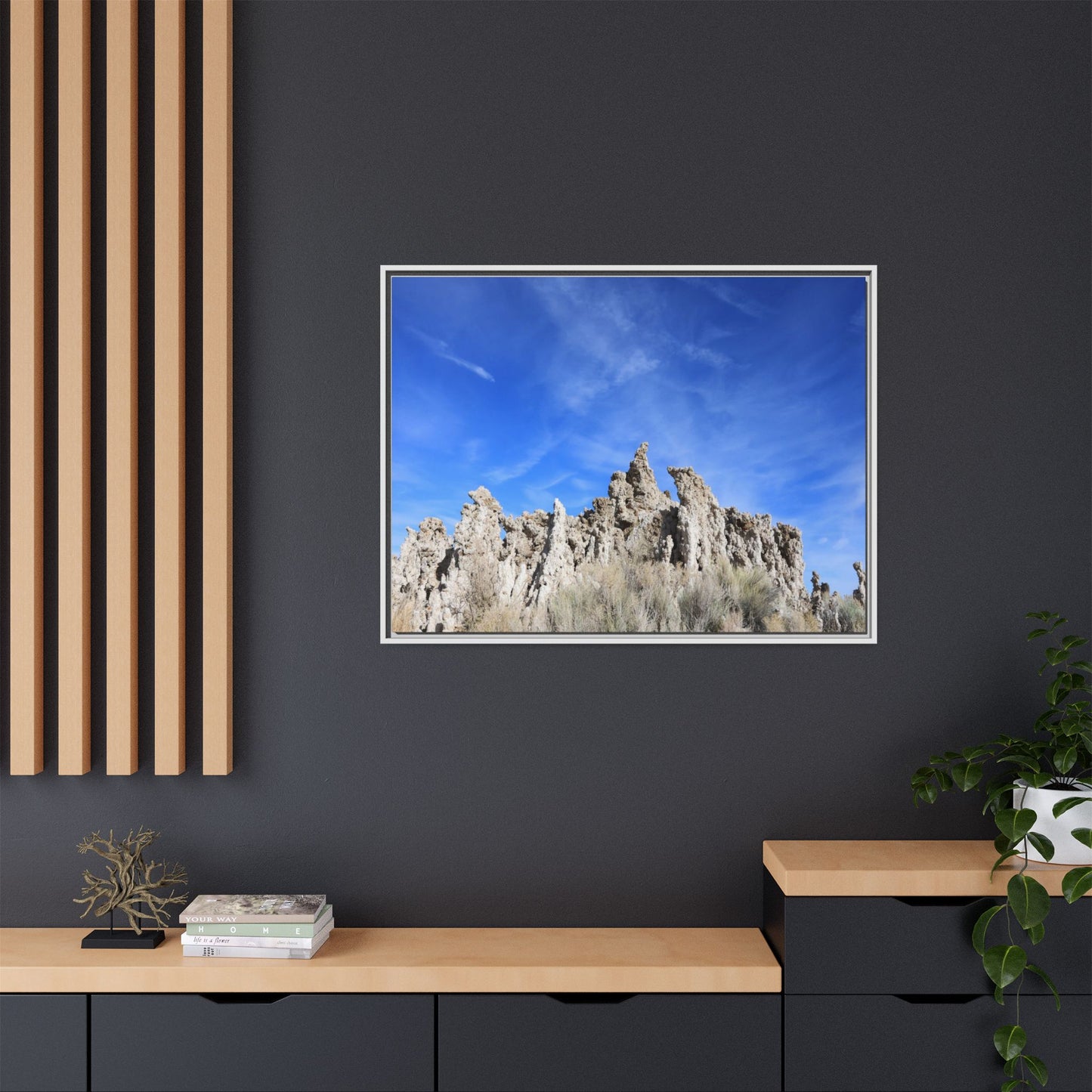 Frozen Sentinels - Unique Stretched Canvas Wall Art