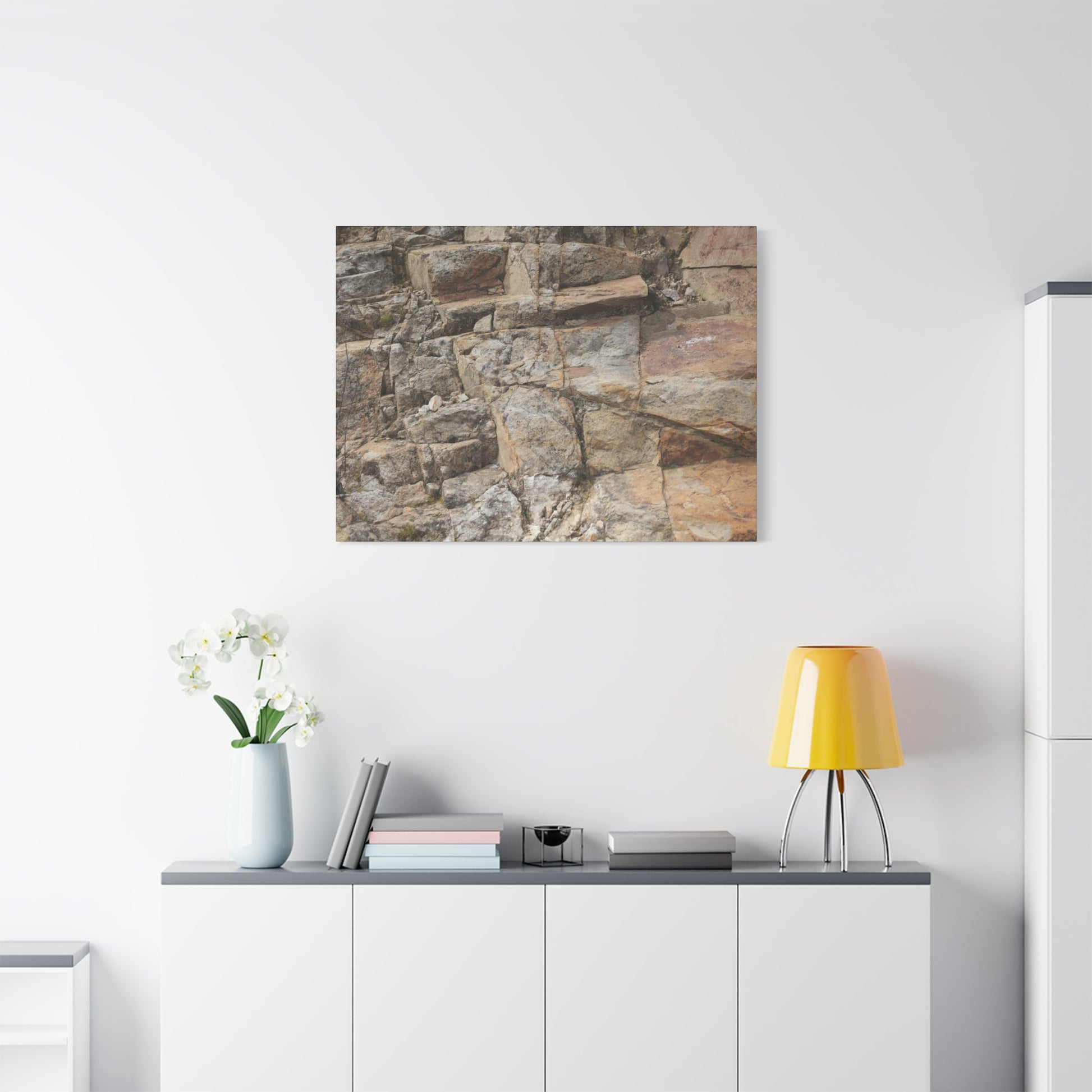 Stone Memories - Unique Frameless Canvas Wall Art - Art By Earth