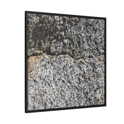 Weathered Stone Surface - Unique Stretched Canvas Wall Art