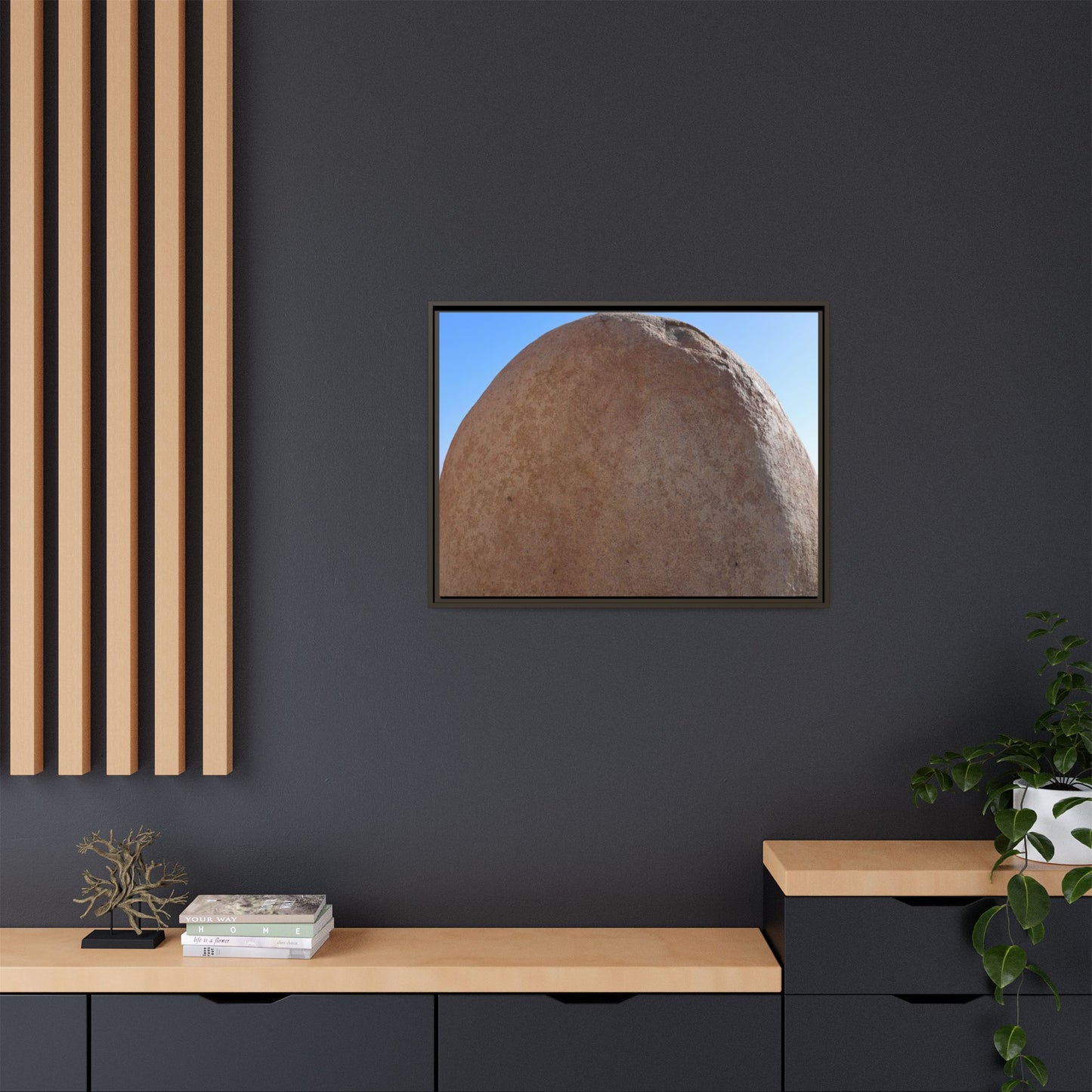Stone Sphere - Unique Stretched Canvas Wall Art - Art By Earth