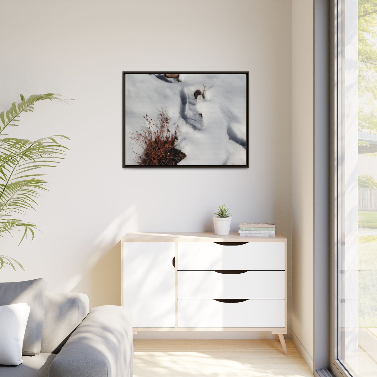 Frostbound Whispers - Unique Stretched Canvas Wall Art