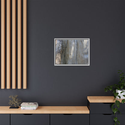 Cracked Timber Texture - Unique Stretched Canvas Wall Art
