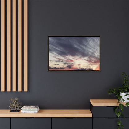 Fiery Sky at Dusk - Unique Stretched Canvas Wall Art - Art By Earth