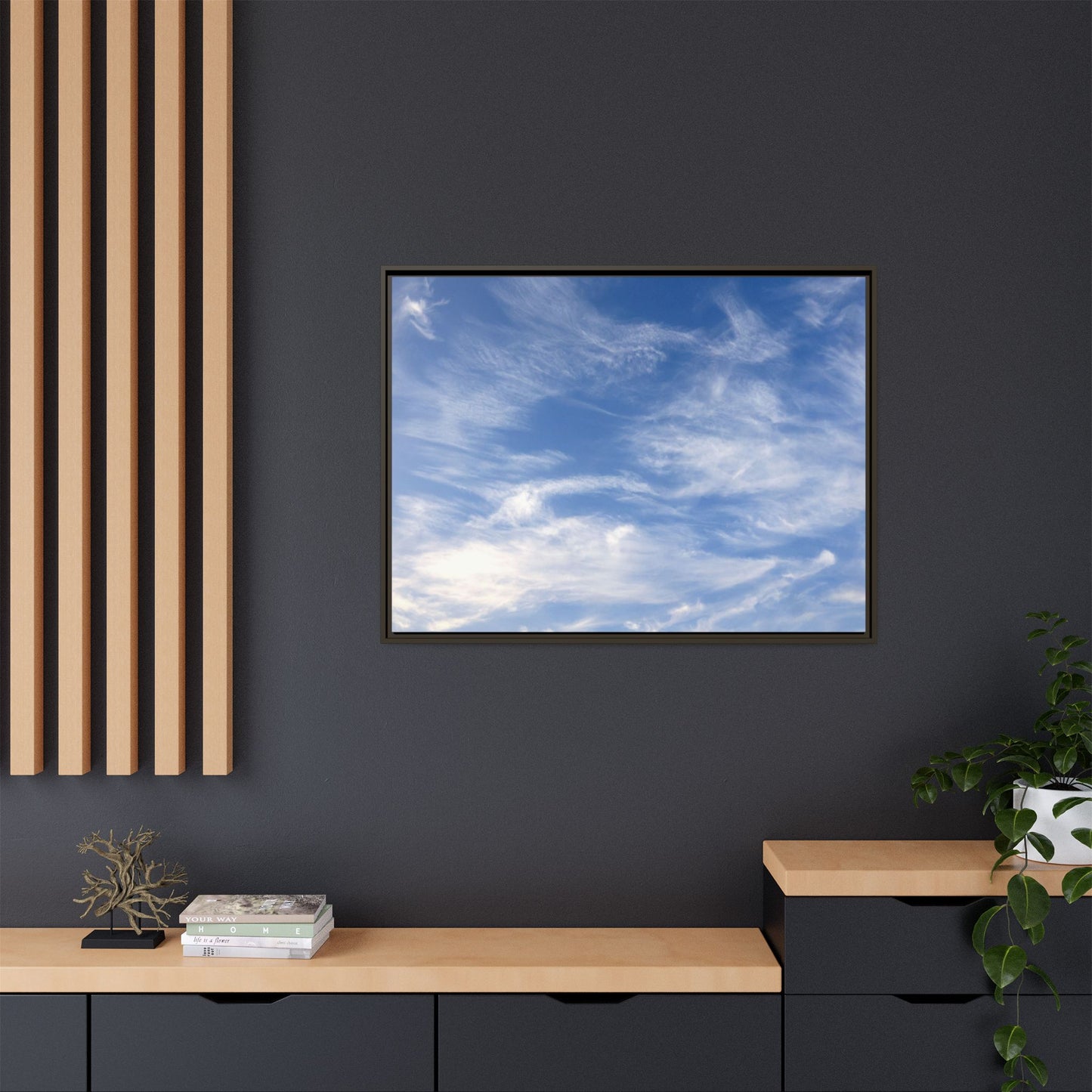 Ethereal Blue Tapestry - Unique Stretched Canvas Wall Art - Art By Earth