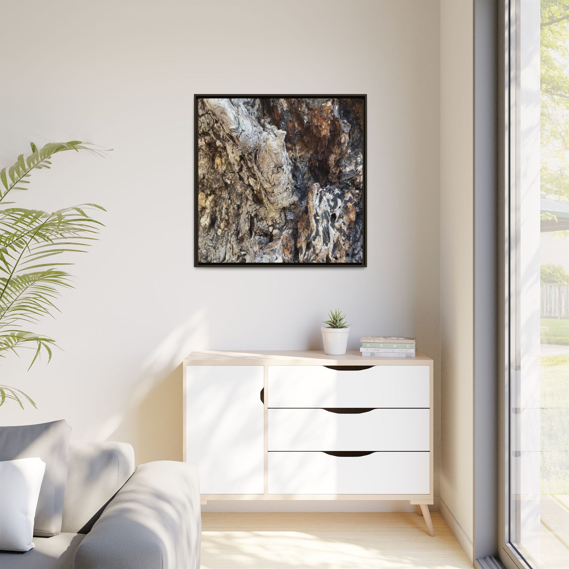 Ancient Tree Texture - Unique Stretched Canvas Wall Art - Art By Earth