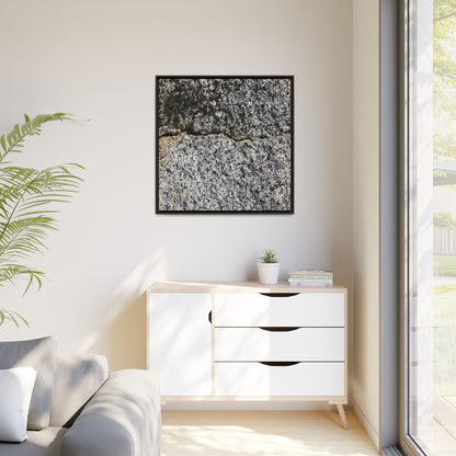 Weathered Stone Surface - Unique Stretched Canvas Wall Art