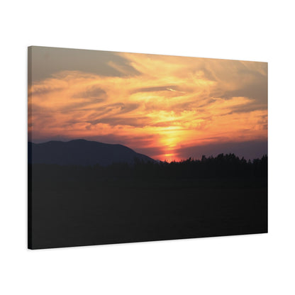 Mountain Twilight - Unique Frameless Canvas Wall Art - Art By Earth