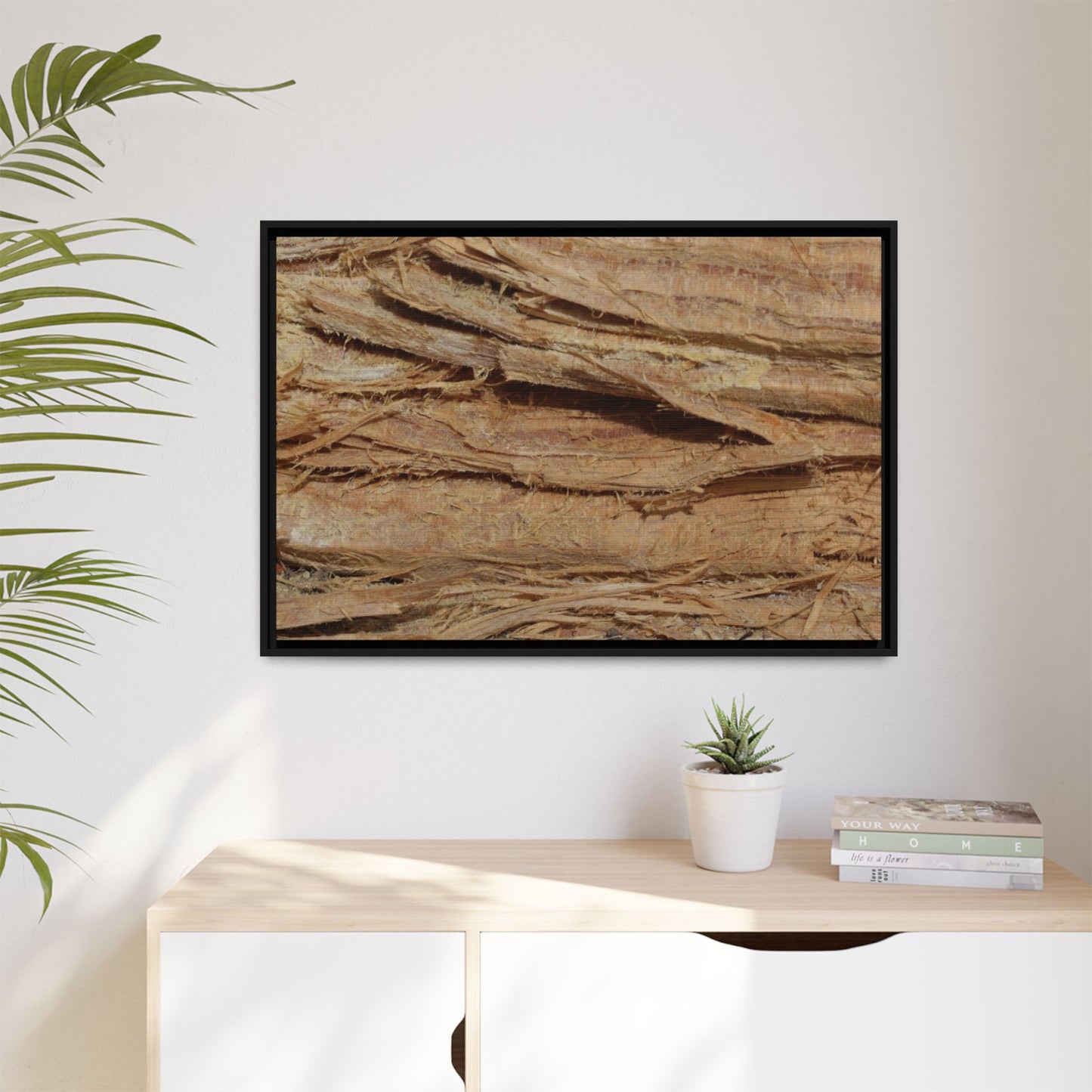 Splintered Bark - Unique Stretched Canvas Wall Art - Art By Earth