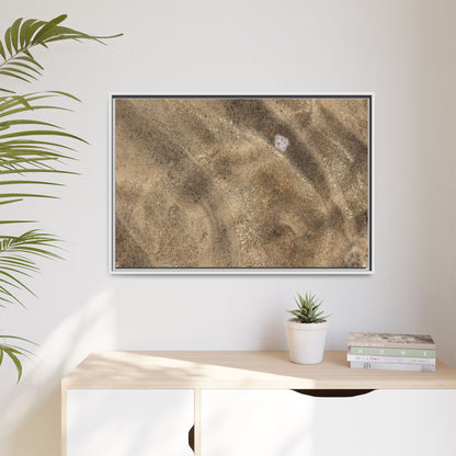 Underwater Sand Exploration - Unique Stretched Canvas Wall Art - Art By Earth