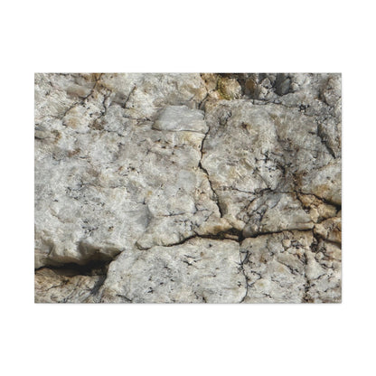 Ancient Rock Face - Unique Frameless Canvas Wall Art - Art By Earth