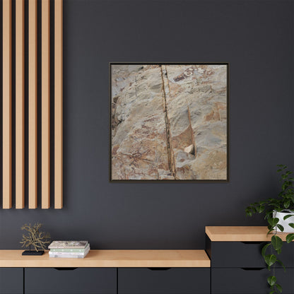 Sedimentary Symphony - Unique Stretched Canvas Wall Art - Art By Earth