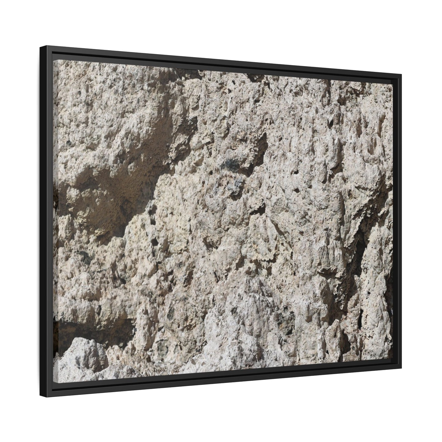 Weathered Stone Whispers - Unique Stretched Canvas Wall Art