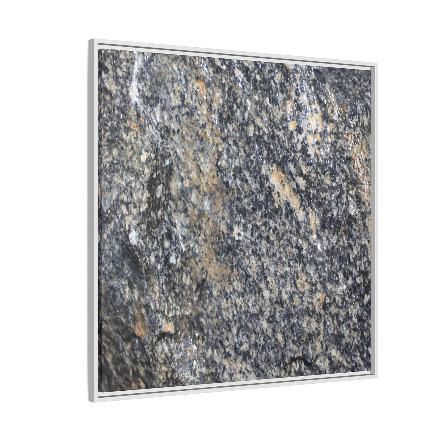 Crystalline Echoes - Unique Stretched Canvas Wall Art - Art By Earth