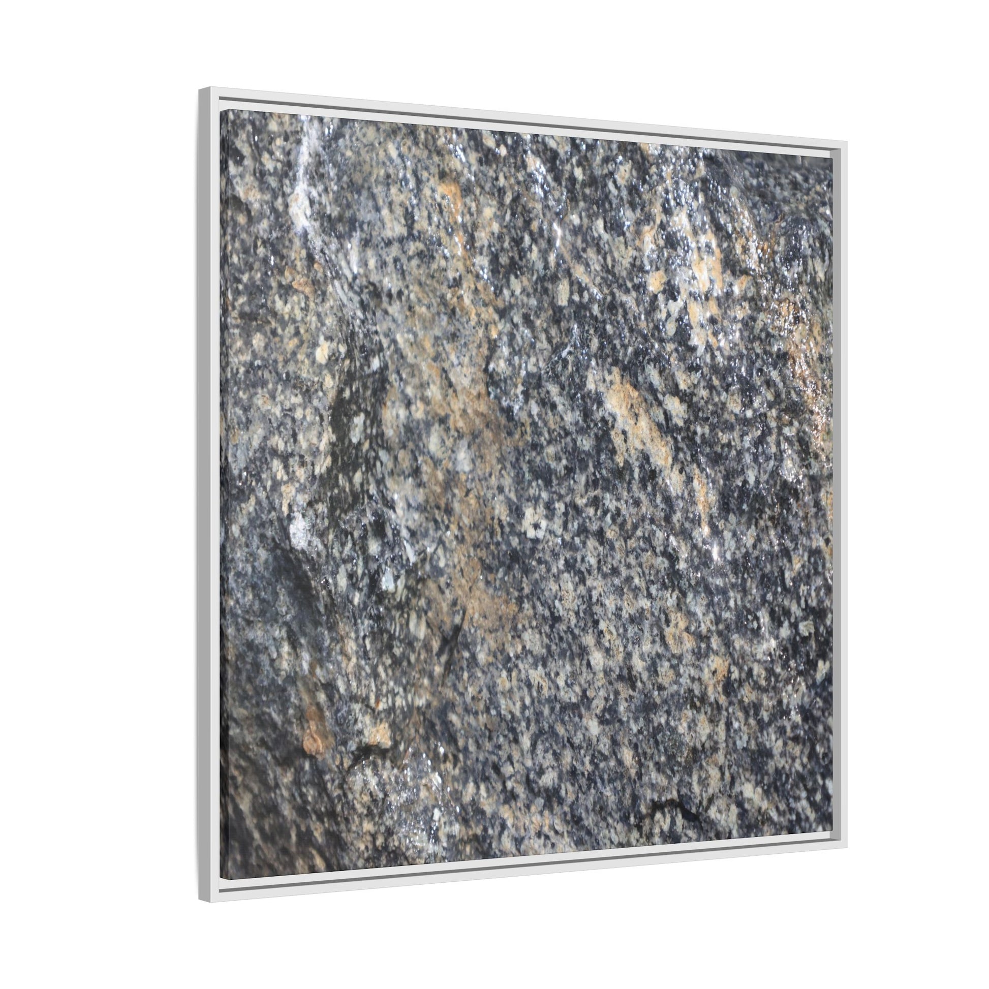 Crystalline Echoes - Unique Stretched Canvas Wall Art - Art By Earth