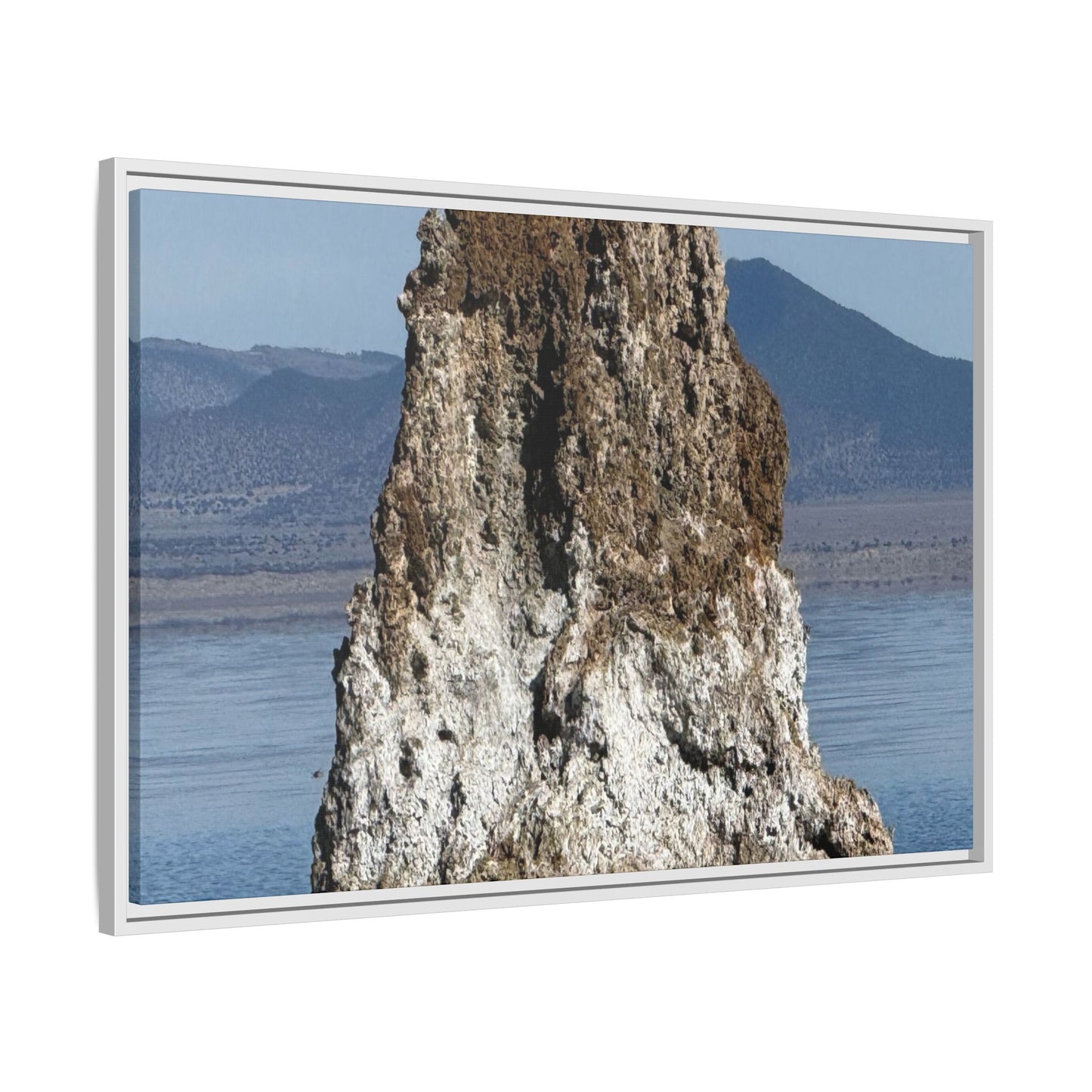 Tufa Tower Reflection - Unique Stretched Canvas Wall Art