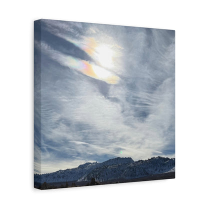 Whispers of Mountain Solitude - Unique Frameless Canvas Wall Art
