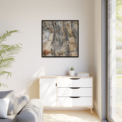 Stone's Silent Symphony - Unique Stretched Canvas Wall Art - Art By Earth