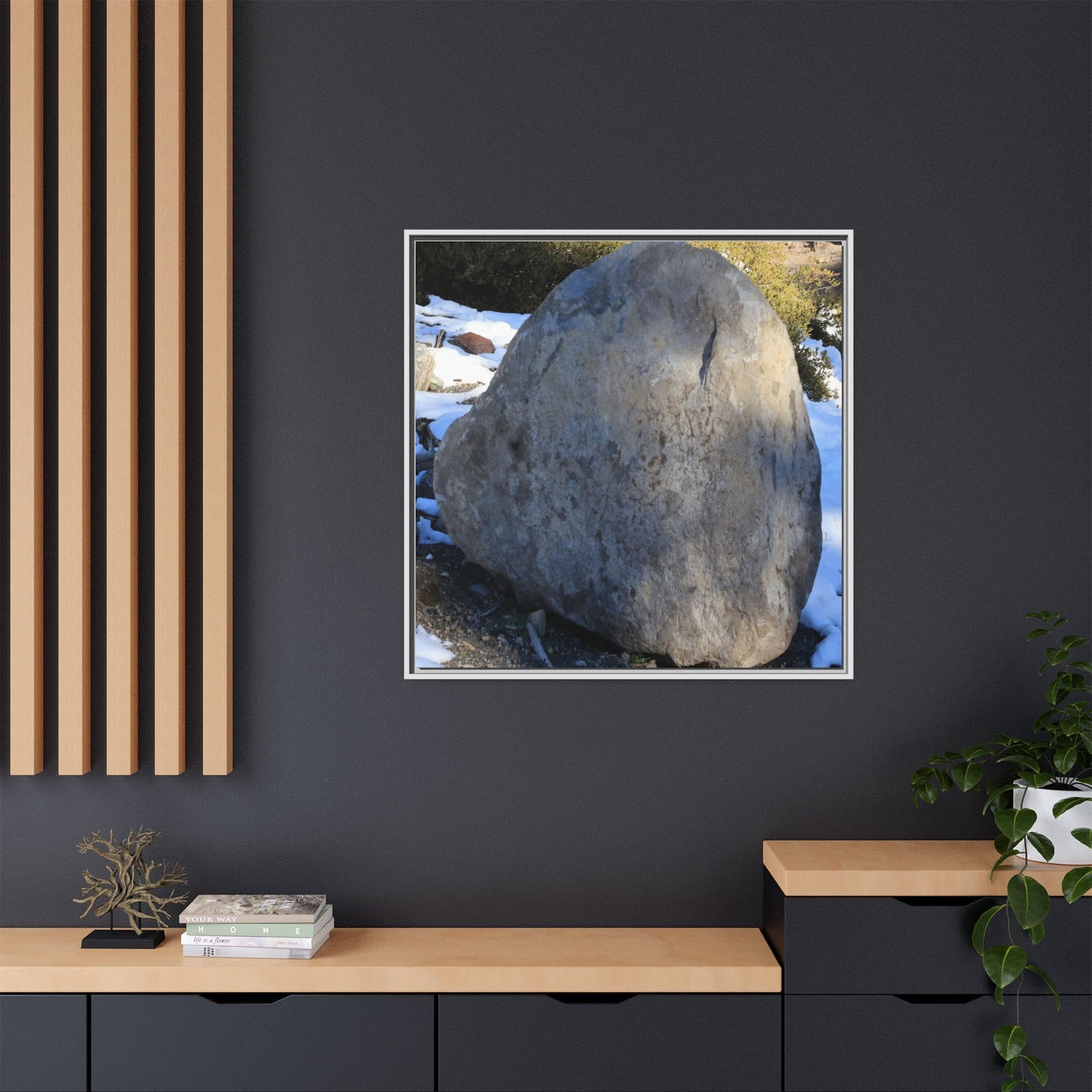 Glacial Solitude - Unique Stretched Canvas Wall Art