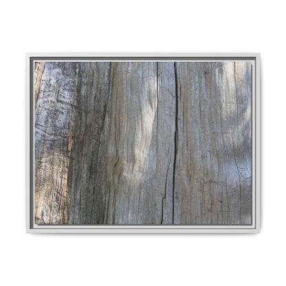 Cracked Timber Texture - Unique Stretched Canvas Wall Art