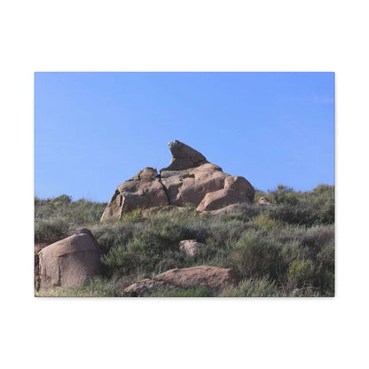 Desert Rock Formation - Unique Frameless Canvas Wall Art - Art By Earth