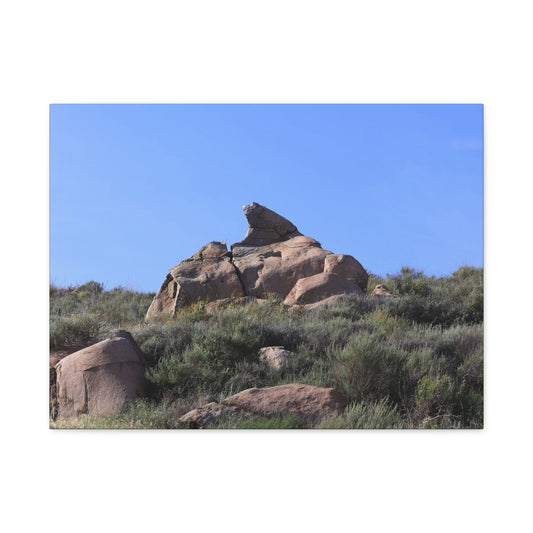 Desert Rock Formation - Unique Frameless Canvas Wall Art - Art By Earth